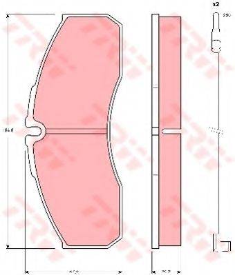 KAWE 81687 Комплект гальмівних колодок, дискове гальмо