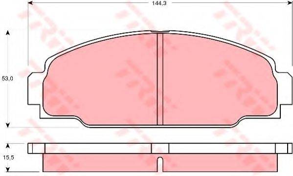 KAWE 80819 Комплект гальмівних колодок, дискове гальмо