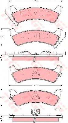 TRW 24507 Комплект гальмівних колодок, дискове гальмо