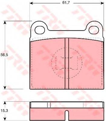 KAWE 80245 Комплект гальмівних колодок, дискове гальмо