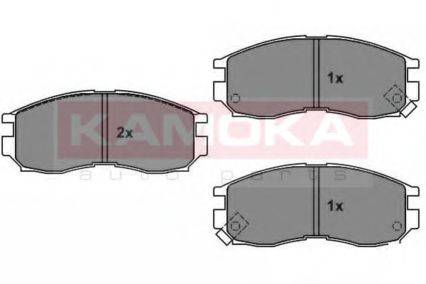 KAMOKA 21649 Комплект гальмівних колодок, дискове гальмо