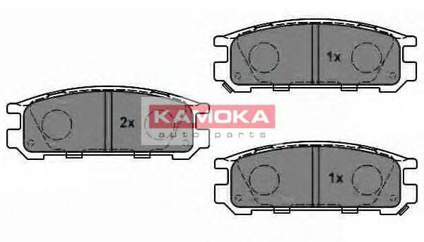 KAMOKA 21703 Комплект гальмівних колодок, дискове гальмо