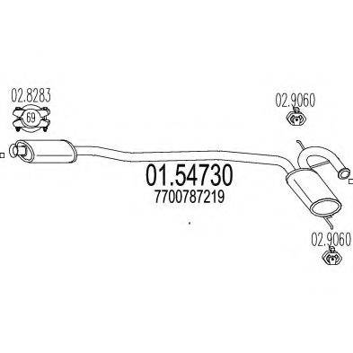 TIMAX 250194 Середній глушник вихлопних газів