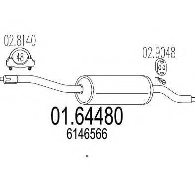 ZARA 44163 Глушник вихлопних газів кінцевий