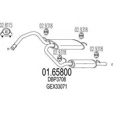 TIMAX 240229 Глушник вихлопних газів кінцевий