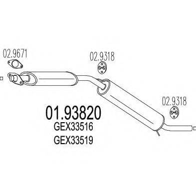 ZARA 86153 Глушник вихлопних газів кінцевий