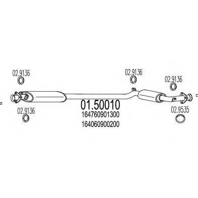 TIMAX 260194 Середній глушник вихлопних газів