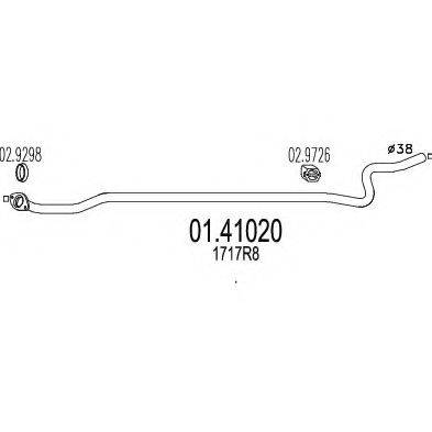 CIA 13810 Труба вихлопного газу