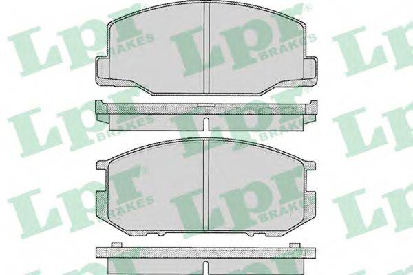 LPR 21250 Комплект гальмівних колодок, дискове гальмо