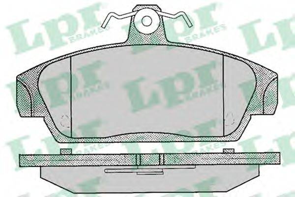 LPR 21518 Комплект гальмівних колодок, дискове гальмо