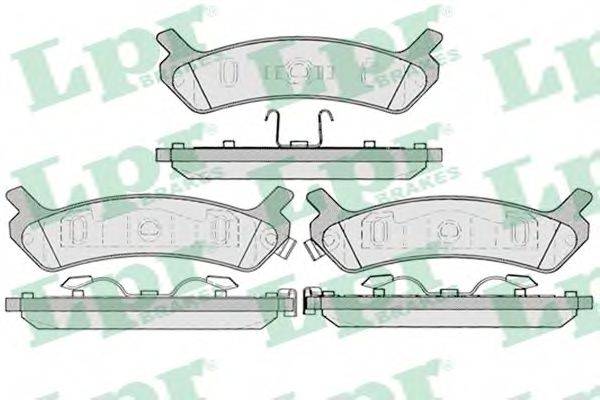 LPR 21770 Комплект гальмівних колодок, дискове гальмо