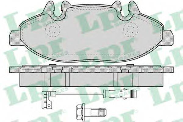 LPR 24007 Комплект гальмівних колодок, дискове гальмо