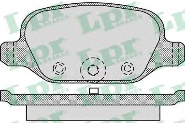LPR 23601 Комплект гальмівних колодок, дискове гальмо