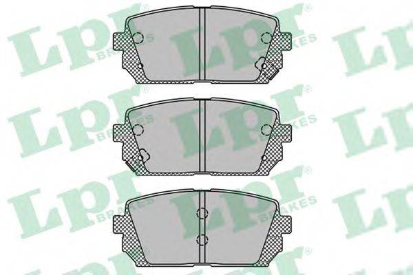 LPR 24493 Комплект гальмівних колодок, дискове гальмо