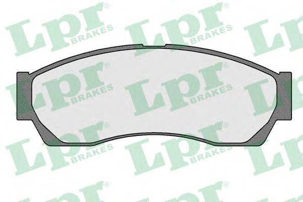 LPR 05P1553 Комплект гальмівних колодок, дискове гальмо