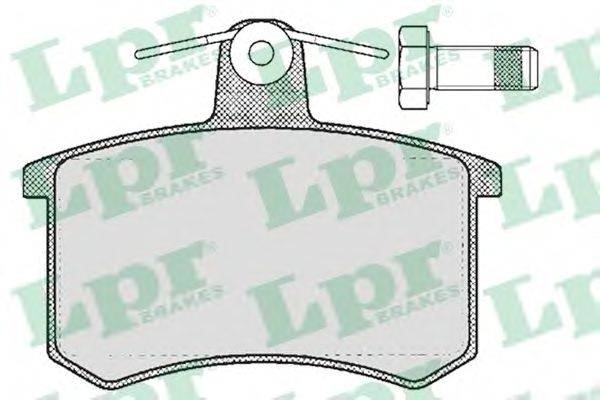 LPR 20668 Комплект гальмівних колодок, дискове гальмо