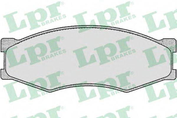 LPR 21099 Комплект гальмівних колодок, дискове гальмо