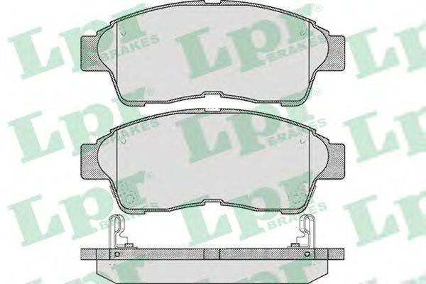 LPR 21601 Комплект гальмівних колодок, дискове гальмо