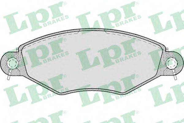 LPR 23205 Комплект гальмівних колодок, дискове гальмо