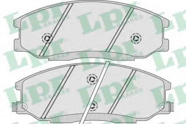 LPR 23569 Комплект гальмівних колодок, дискове гальмо