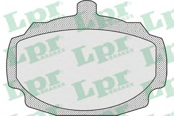 LPR 20037 Комплект гальмівних колодок, дискове гальмо