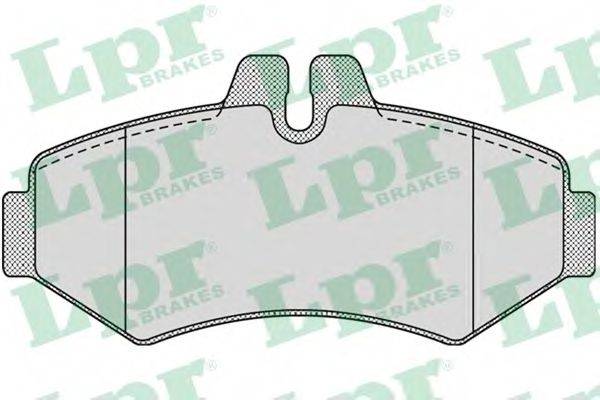 LPR 23021 Комплект гальмівних колодок, дискове гальмо