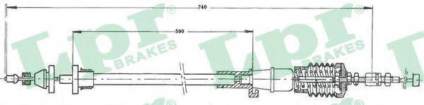 PEX 130154 Тросик газу