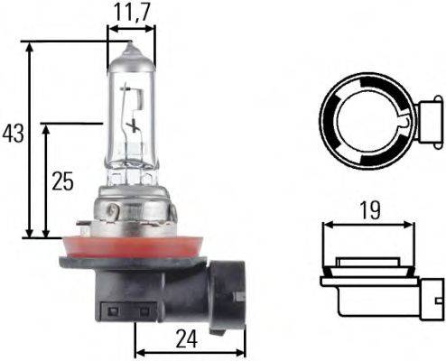 TRIFA 62011 Лампа розжарювання, основна фара; Лампа розжарювання, основна фара