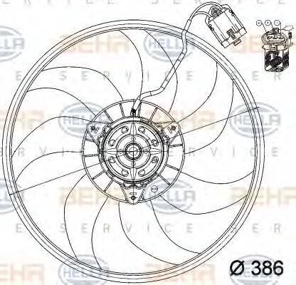 NRF 85195 Вентилятор, охолодження двигуна