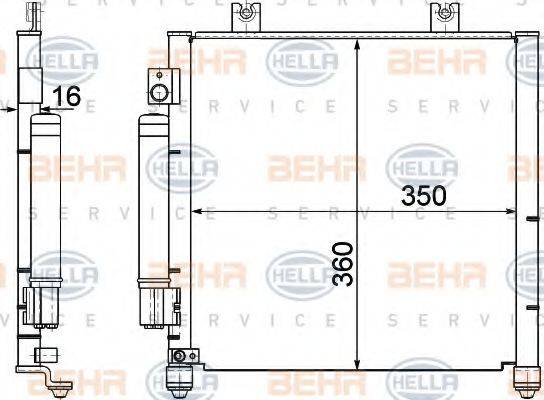 VAUXHALL 9209607 Конденсатор, кондиціонер