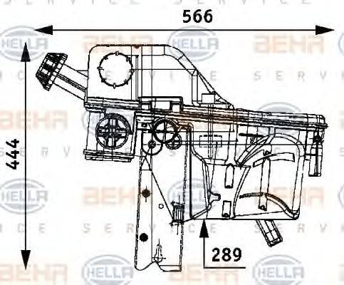 BEHR 6725 Компенсаційний бак, охолоджуюча рідина