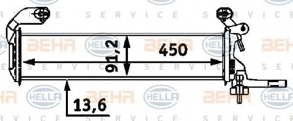 BEHR HELLA SERVICE 46380 Радіатор, охолодження двигуна
