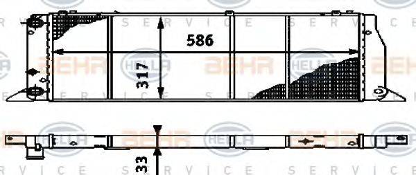 NRF 26006 Радіатор, охолодження двигуна