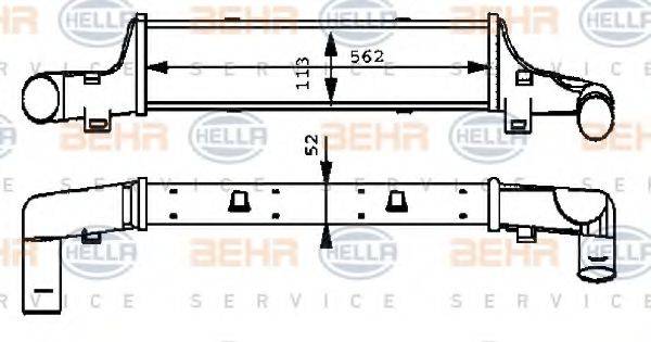 BEHR HELLA SERVICE 25519 Інтеркулер