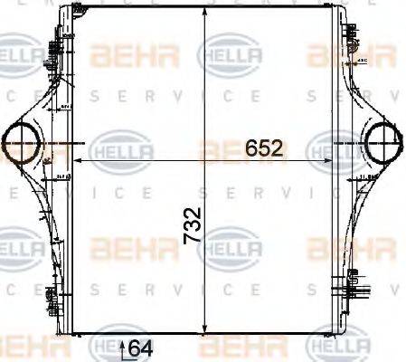 BEHR HELLA SERVICE 30998 Інтеркулер