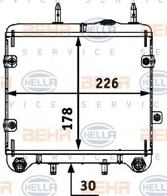 BEHR HELLA SERVICE 33907 масляний радіатор, моторне масло