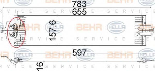 BEHR HELLA SERVICE 85985 Олійний радіатор, автоматична коробка передач