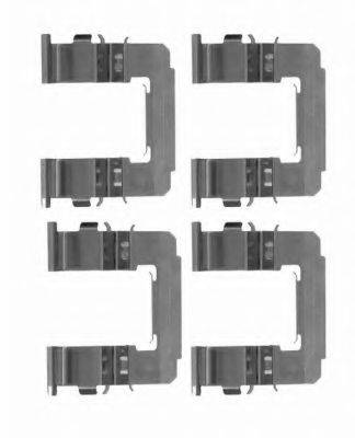 BREMBO A02480 Комплектуючі, колодки дискового гальма