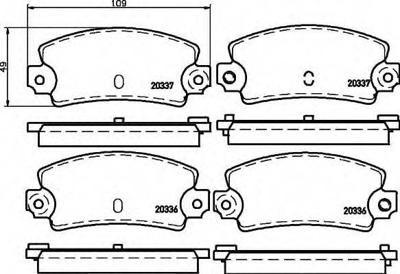 EBC BRAKES DP2189 Комплект гальмівних колодок, дискове гальмо