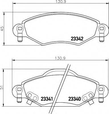 PEX 7432 Комплект гальмівних колодок, дискове гальмо