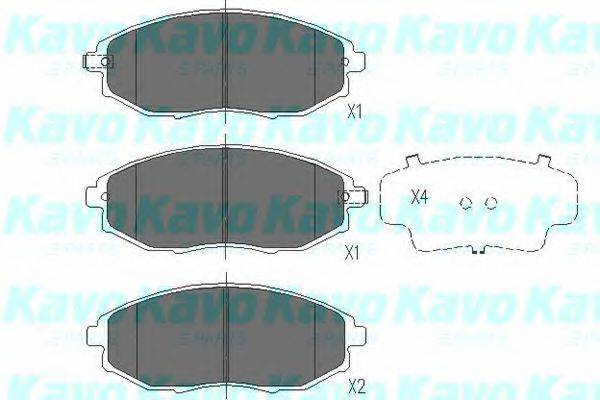 MK KASHIYAMA BP-1014 Комплект гальмівних колодок, дискове гальмо