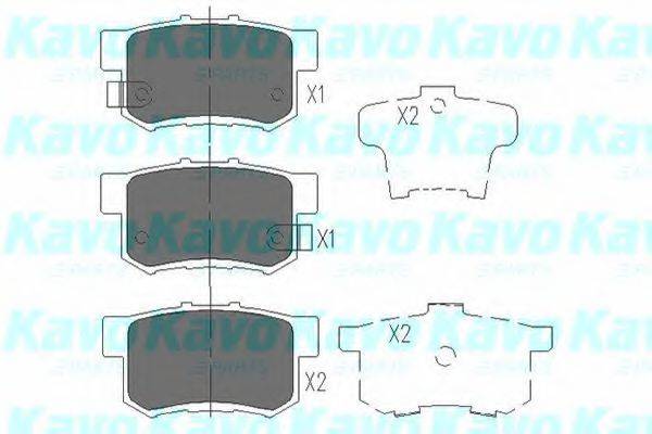 MK KASHIYAMA BP-2030 Комплект гальмівних колодок, дискове гальмо