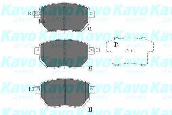 MK KASHIYAMA BP-6593 Комплект гальмівних колодок, дискове гальмо