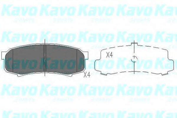 MK KASHIYAMA BP-9053 Комплект гальмівних колодок, дискове гальмо