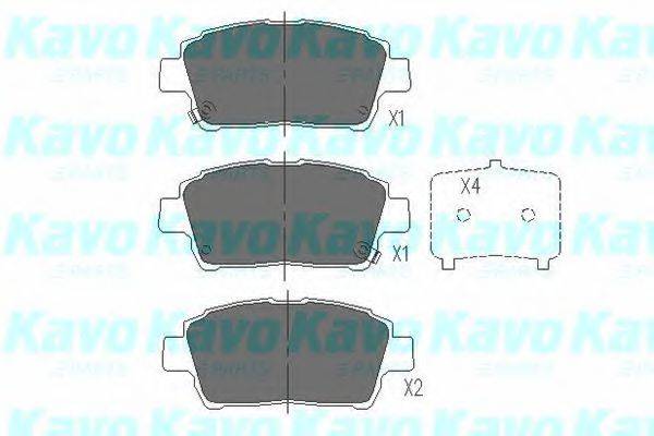 MK KASHIYAMA BP-9063 Комплект гальмівних колодок, дискове гальмо