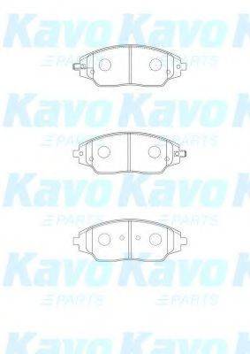 KAVO PARTS KBP1021 Комплект гальмівних колодок, дискове гальмо