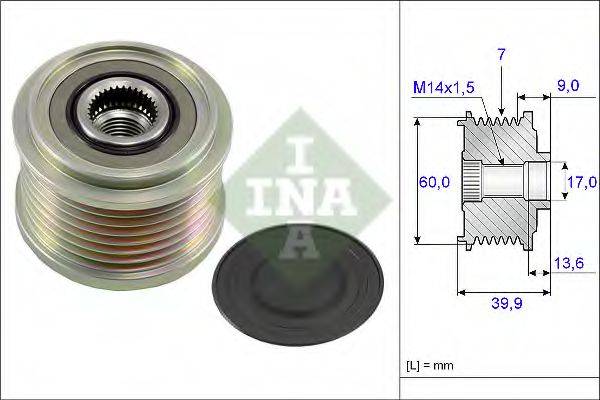 INA 535021510 Механізм вільного ходу генератора