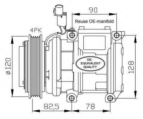 NISSENS 89130 Компресор, кондиціонер