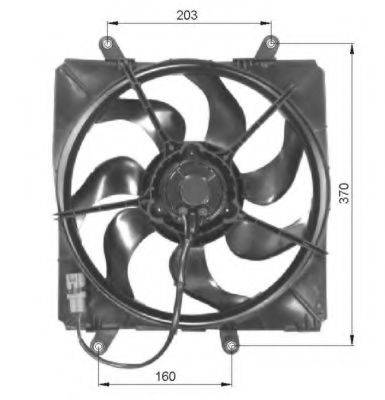 NRF 47054 Вентилятор, охолодження двигуна