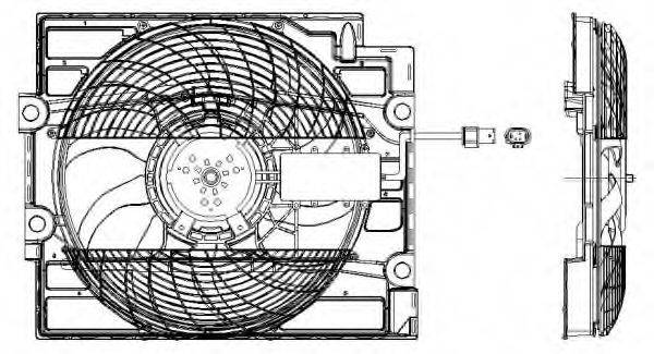 NRF 47211 Вентилятор, охолодження двигуна